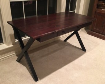 Metal Table Legs, Industrial X-Frame Style - Any Size and Color!
