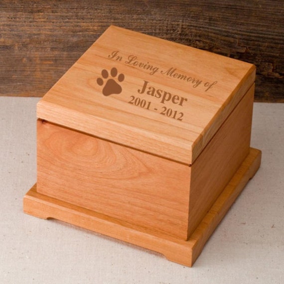 Items similar to Personalized dog urns wooden monogrammed engraved