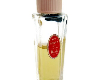 Perfume Bottle; Antique Perfume, Antique Perfume Bottle, Commercial Miniature Perfume, Duvelle Perfume, 1920's