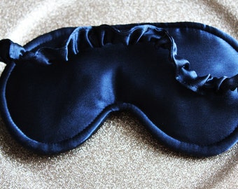 Chic blue sleeping mask, Navy blue sleeping mask, Royal blue sleeping mask, Sleepover sleeping mask, sleepover pajamas,pajama party atribute