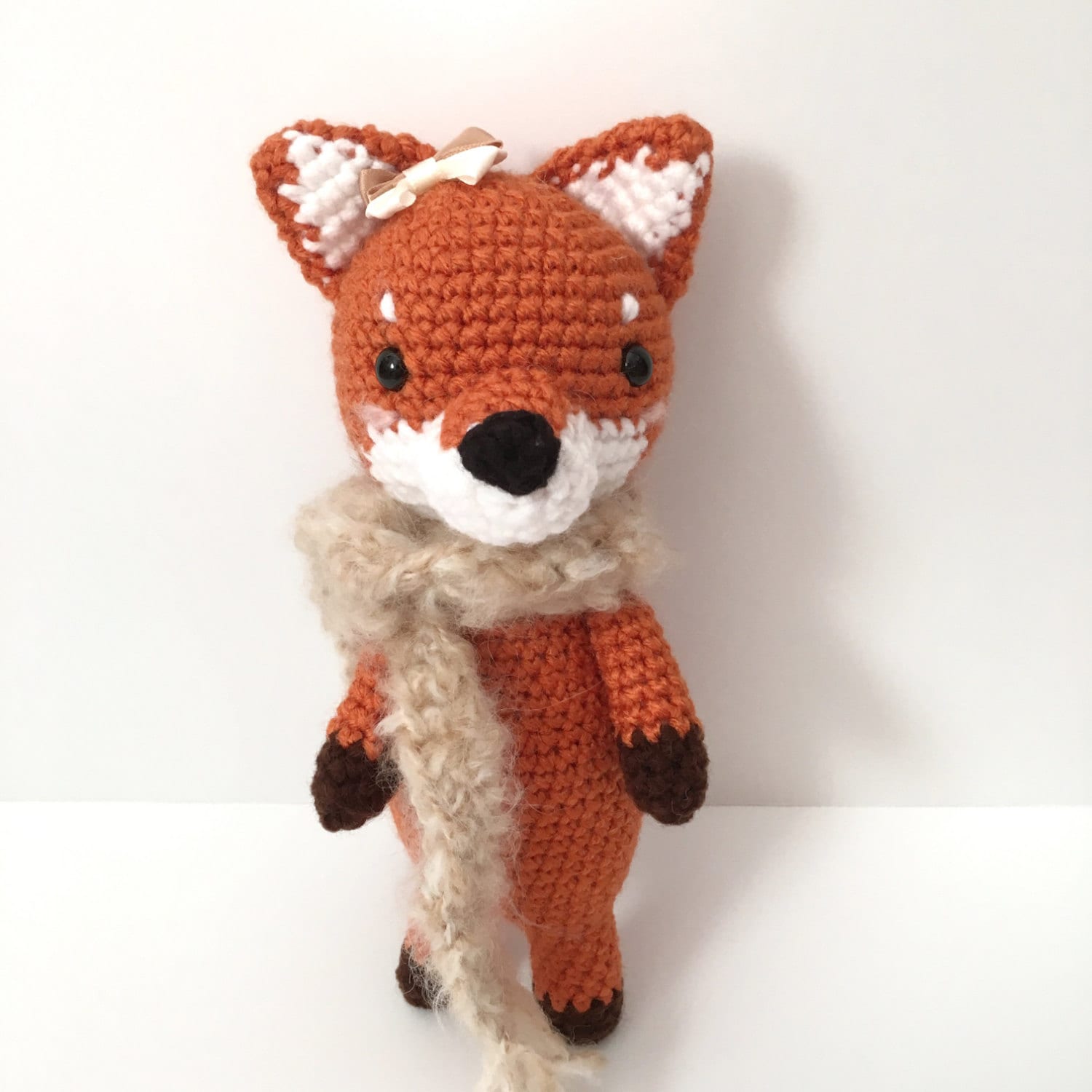 crochet fox doll