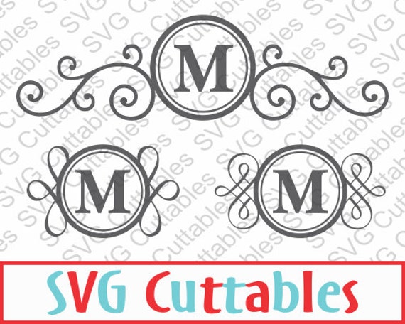 Download Mailbox Monogram Frame SVG EPS DXF Vector Digital Cut File