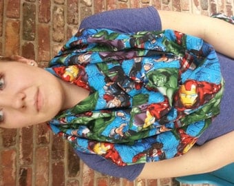Blue marvel comics scarf