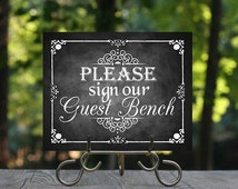 Unique guest bench sign related items | Etsy