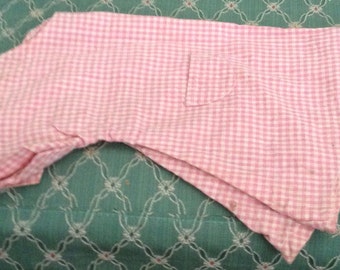 Vintage Pink Checked Mama Doll Dress
