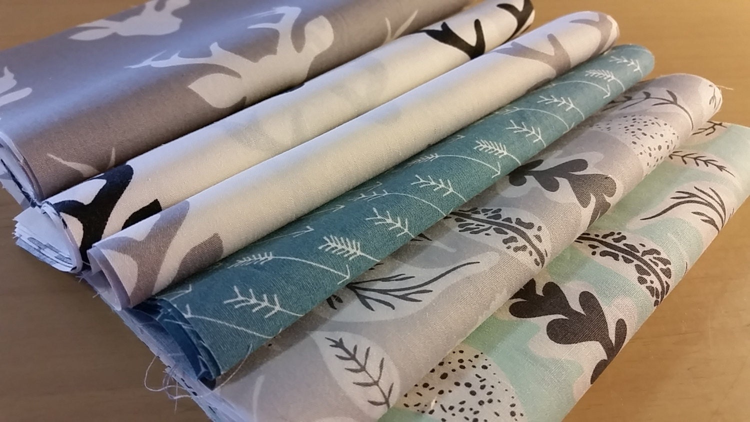 Art Gallery Quilt Kit Hello Bear fabric Deer elk buck