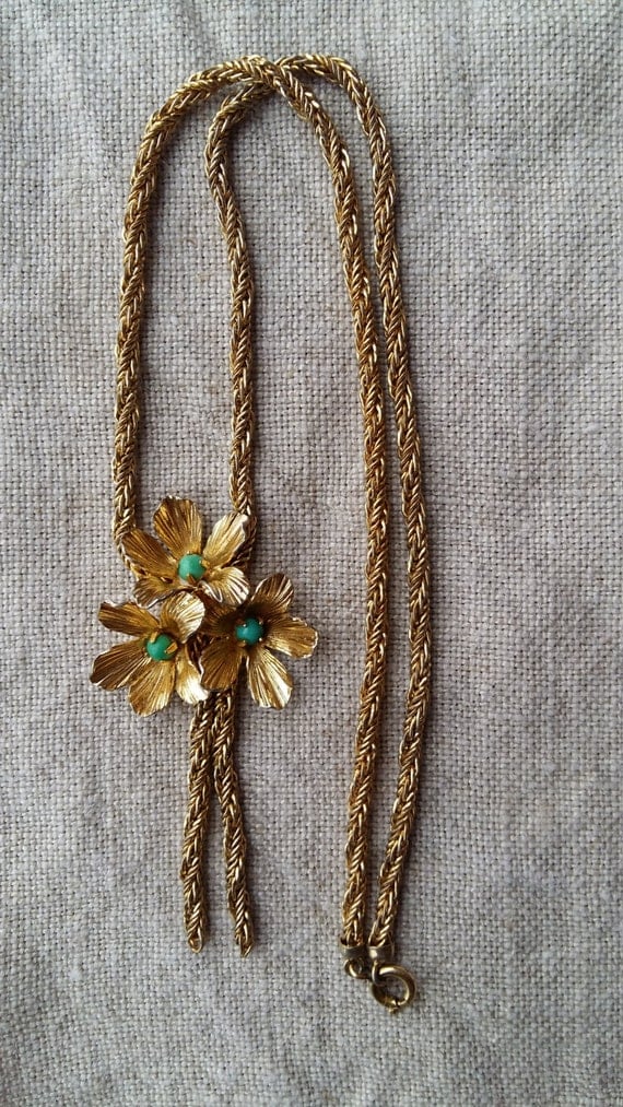 Necklace Grosse 1967 Germany multi strand gold tone plated