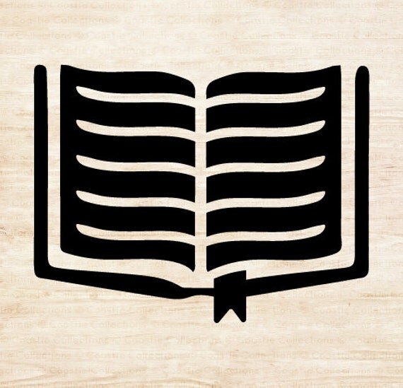 Reading a Book Stencil