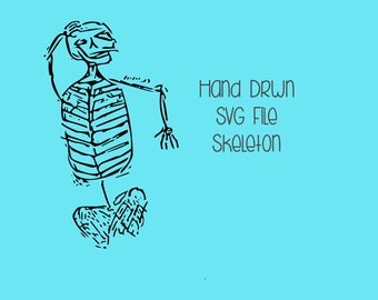 Hand Drawn Skeleton SVG