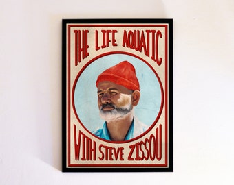 The Life Aquatic With Steve Zissou - Wes Anderson - Bill Murray - Movie Poster
