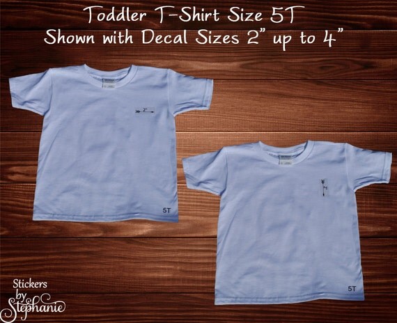 Children's Size 5T Toddler Size Guide by StickersbyStephanie