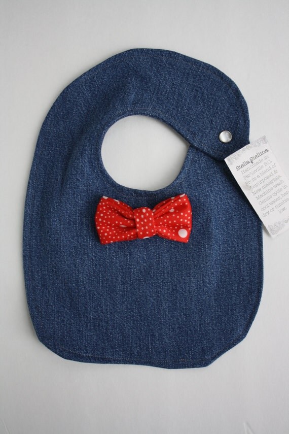 Bow Tie Bib 1224 M Baby Boy Bow Tie Bib Pearl Snap Baby
