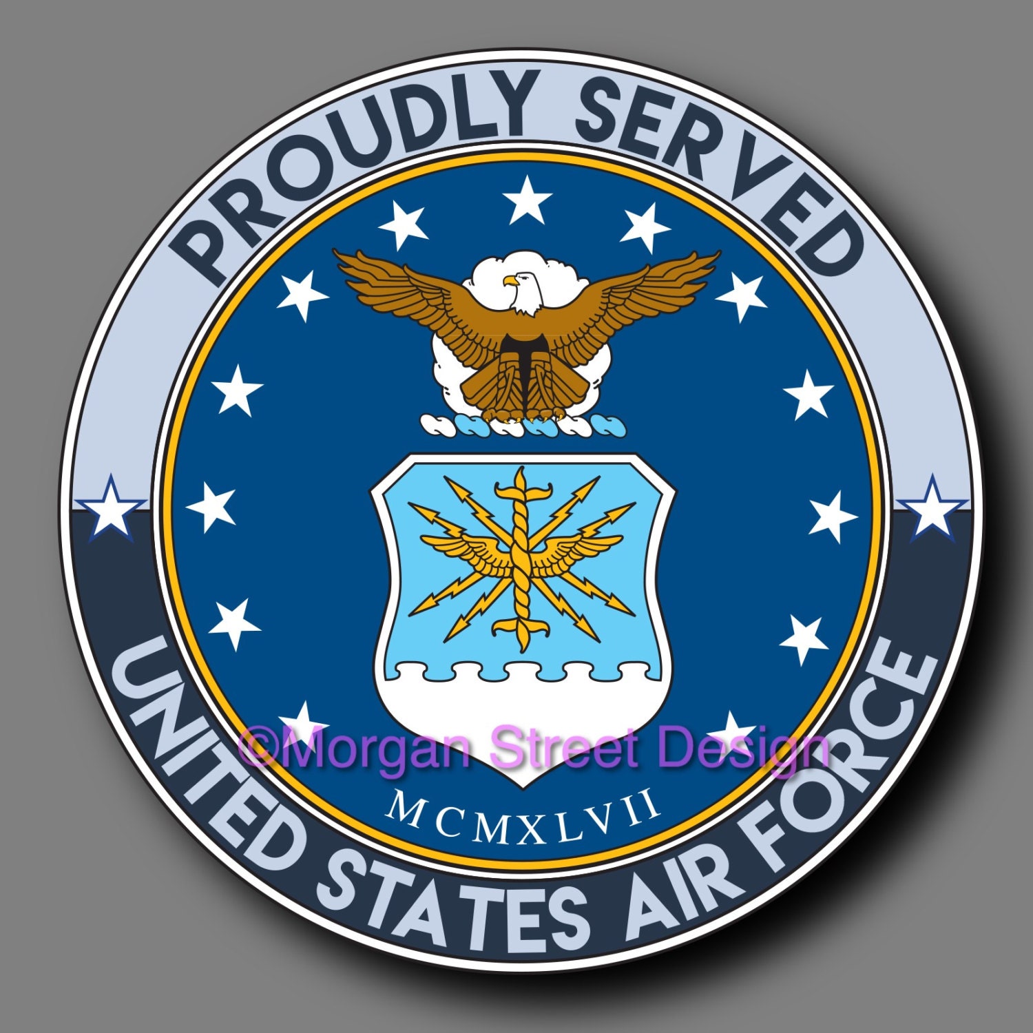 US Air Force Veteran Die Cut Vinyl Decal Sticker