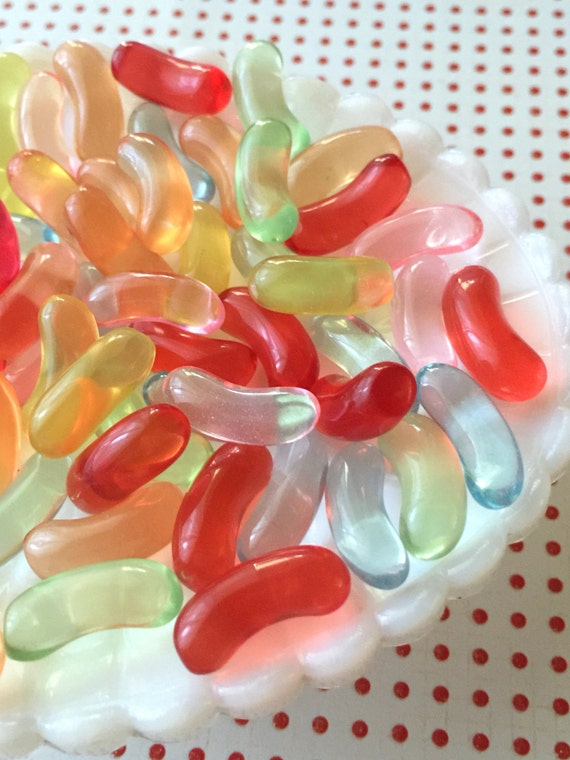 Jelly Bean Cabochons Fake Jelly Beans Resin Candy