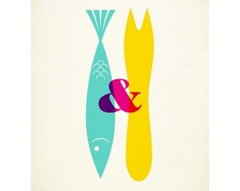 Fish & Chips - 40 x 50cm giclee print