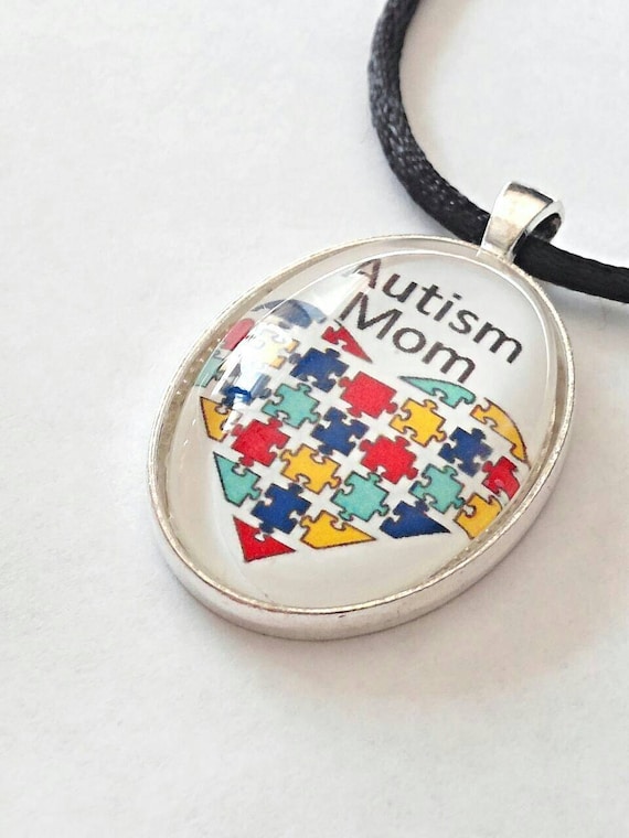 Autism Mom Necklace Autism Awareness Jewelry Puzzle Piece