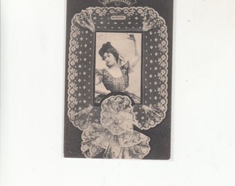 C1905 Undivided Back Antique Postcard-Types Of Lace-Le Dentelles-Vallencienne