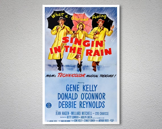 Singing in the Rain Gene Kelly Debbie Reynolds Poster