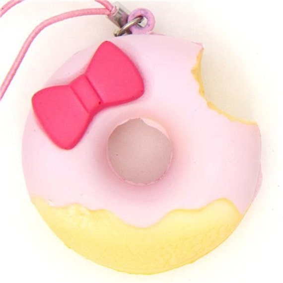  Hello  Kitty  Pink Donut  Squishy  Charm