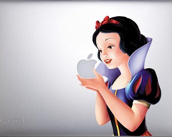 Snow White Vinyl Sticker Skin Decal for Apple MacBook Mac Air / Pro