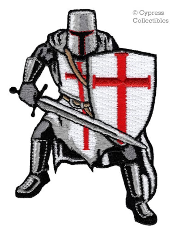 KNIGHTS TEMPLAR ARMOR Patch ironon Embroidered by SouvenirPatch