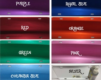 MIRRORED Acrylic License Plate BLANK Tags...Thick, High Quality and Amazing Shine. Fits Standard Car/Truck. Accepts Vinyl or Paint