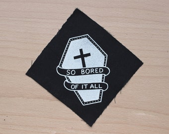 Hand printed patch | Etsy