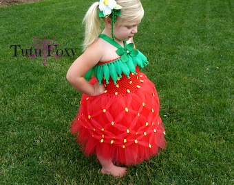 Strawberry Tutu Dress, Strawberry Tutu, Strawberry Costume, Strawberry Birthday, Strawberry Outfit, Halloween costume, food costume