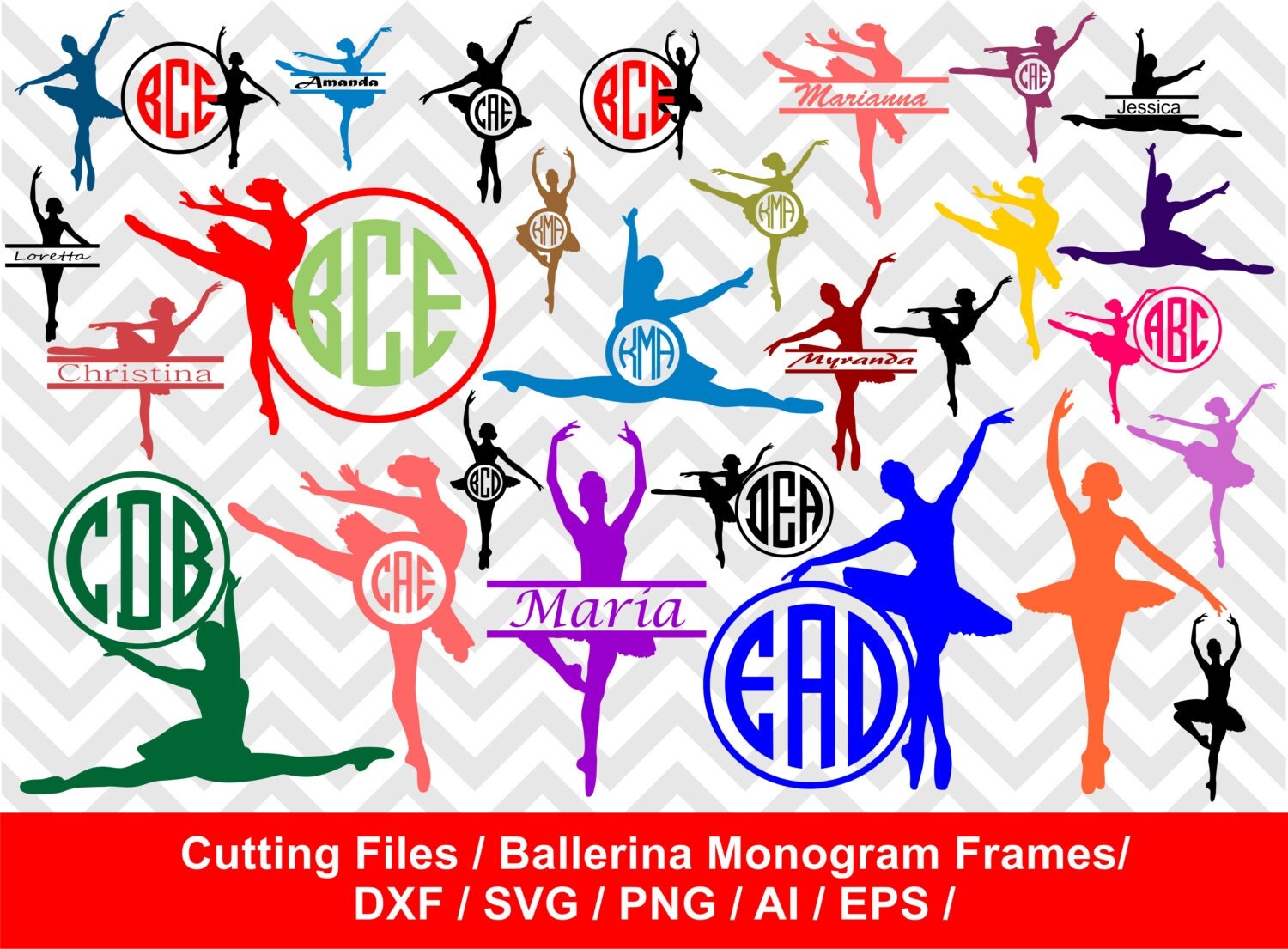 Download Ballerina SVG Cut File / Ballerina silhouette / Ballet