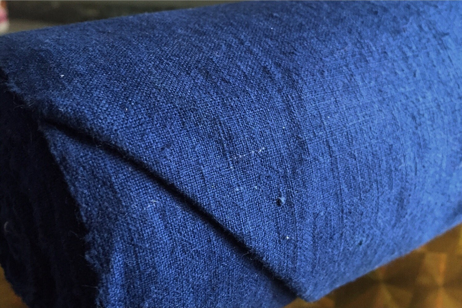 Shibori Indigo Cotton Hand woven Fabric Vintage blue
