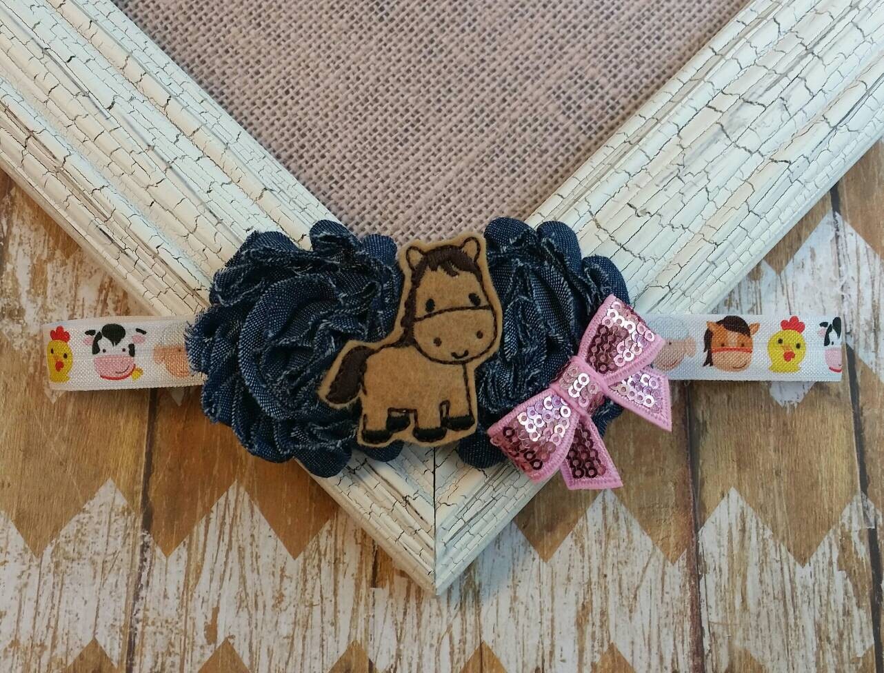 Horsey Headband Horse headband Farm Headband farm animal