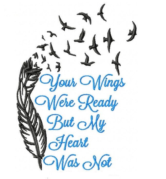 Your Wings Were Ready by FontLine on Etsy