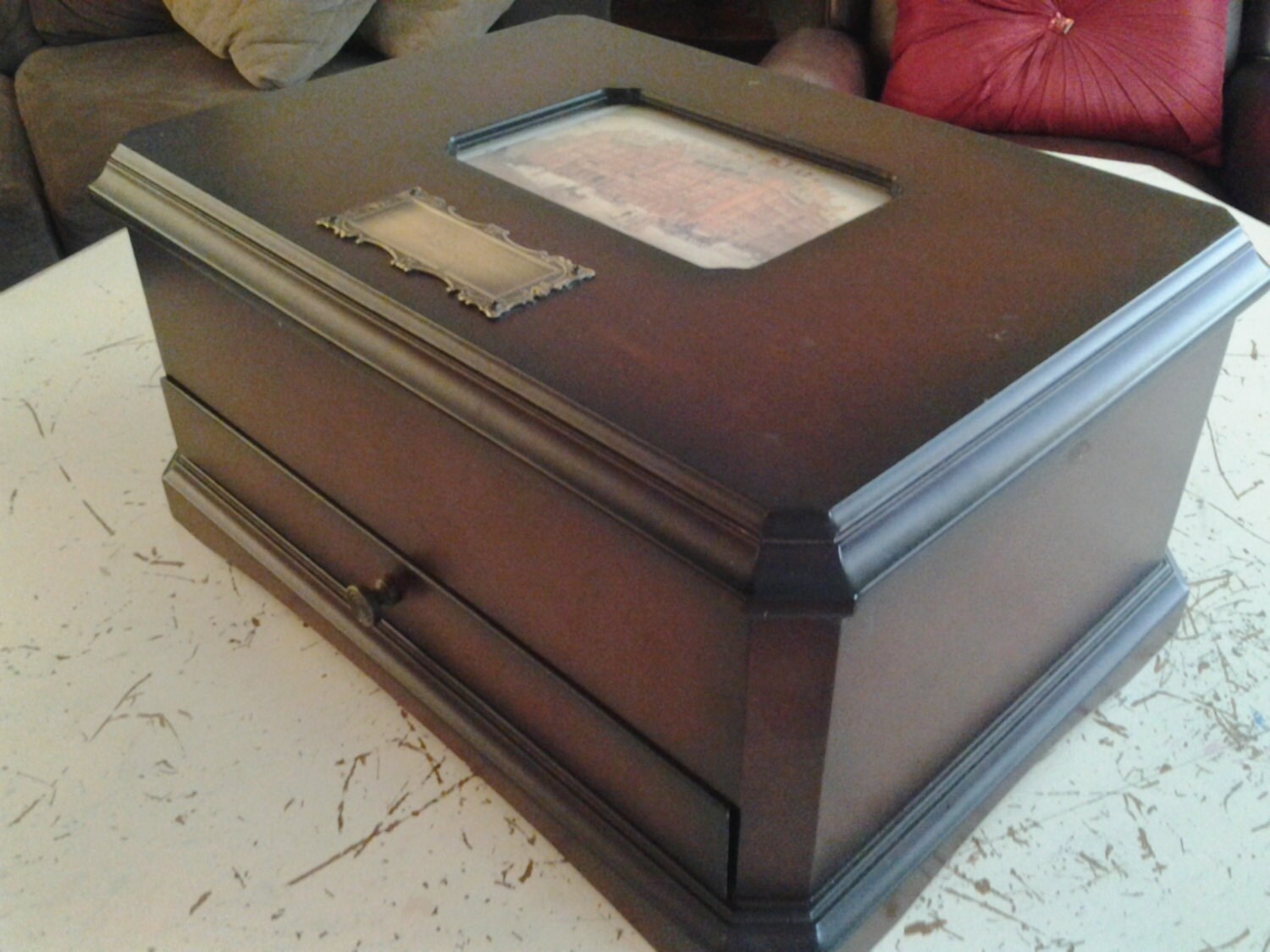 Bombay Jewelry Box Vintage Jewelry Box by sistersvintageattic