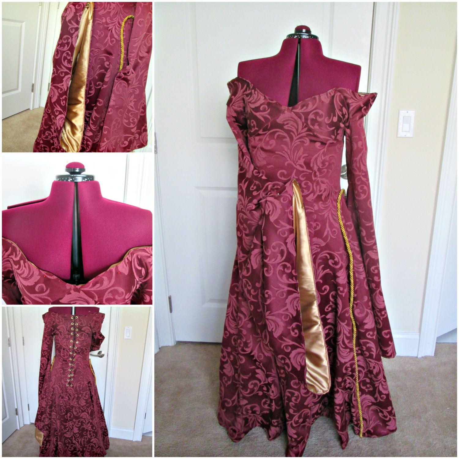 Cersei Red Gown Game Of Thrones Cosplay Off The Shoulder