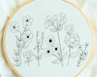 Map Of The World Hand Embroidery Patterns Flower Study, Hand Embroidery Pattern, Flower Embroidery Hoop Pattern, Embroidery Supplies, Beginner Hand Embroidery, Embroidery Sampler