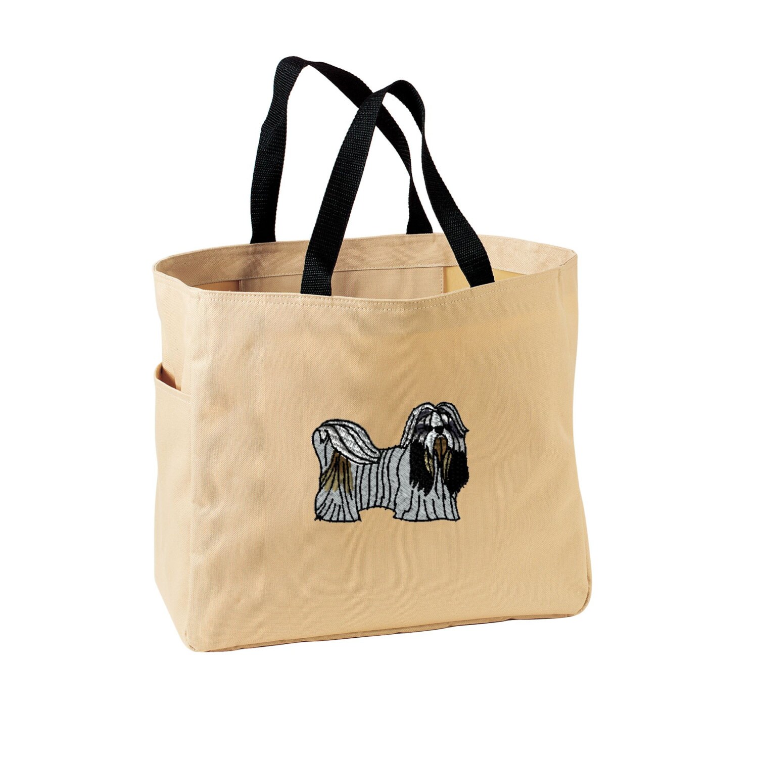 Shih Tzu Tote Bag. Embroidered Shih Tzu Tote. Cute Dog Pet