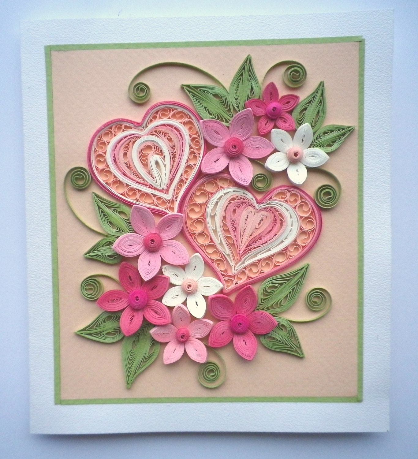 Valentine Quilling Card Valentine's Day quilling Card