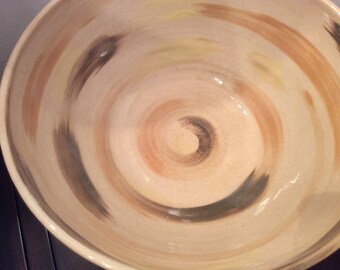 On Sale! Vintage Pottery Bowl 11", Mixing Bowl
