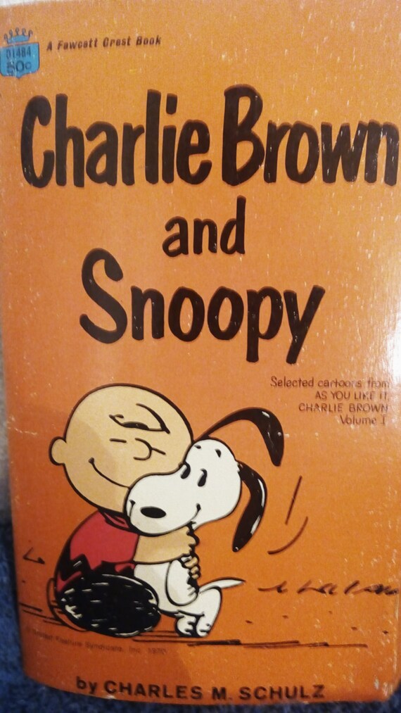 Vintage Classic Book Charlie Brown comic paperback by 5of6sisters