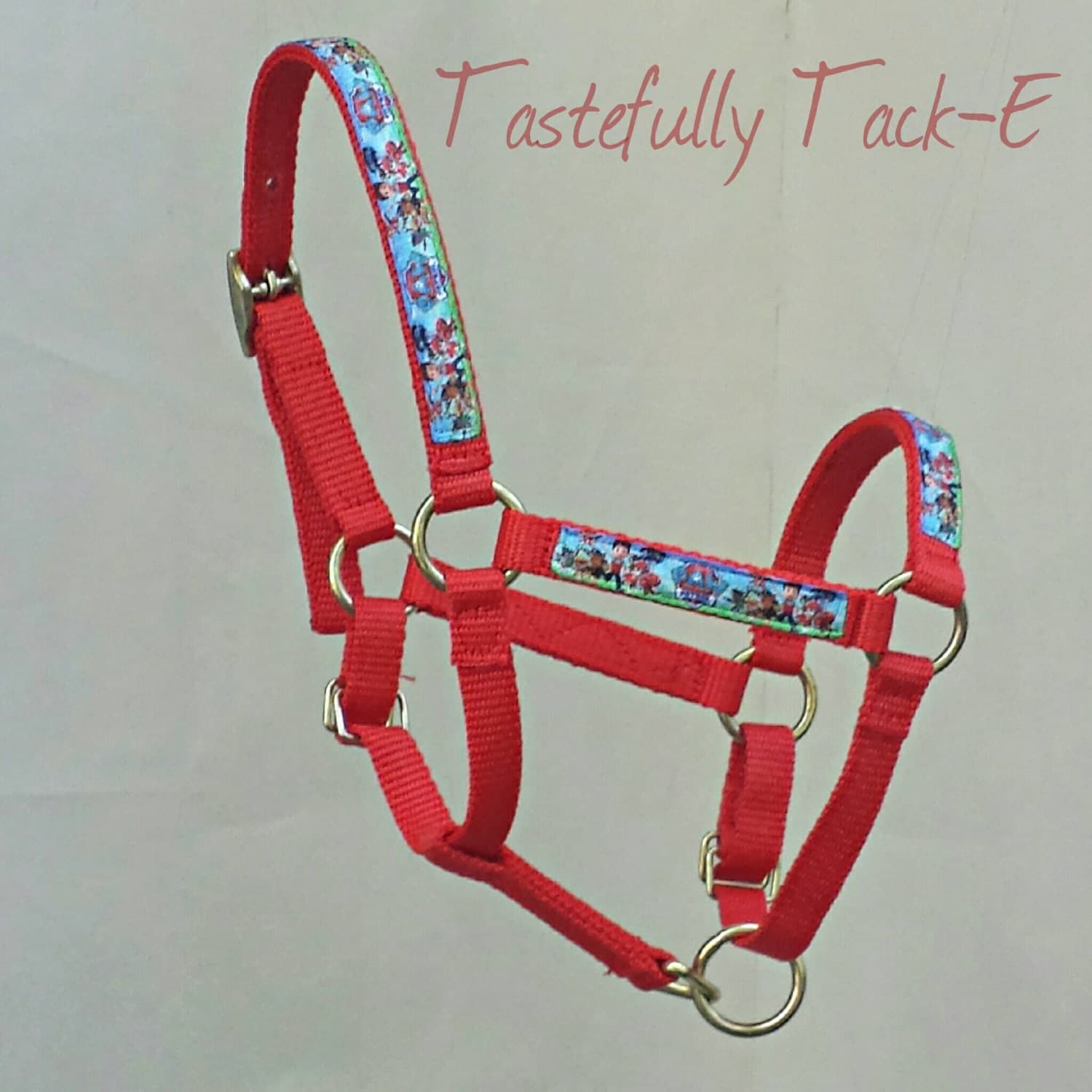 Horse Halter Personalized w/ ribbon trim Custom Horse Tack