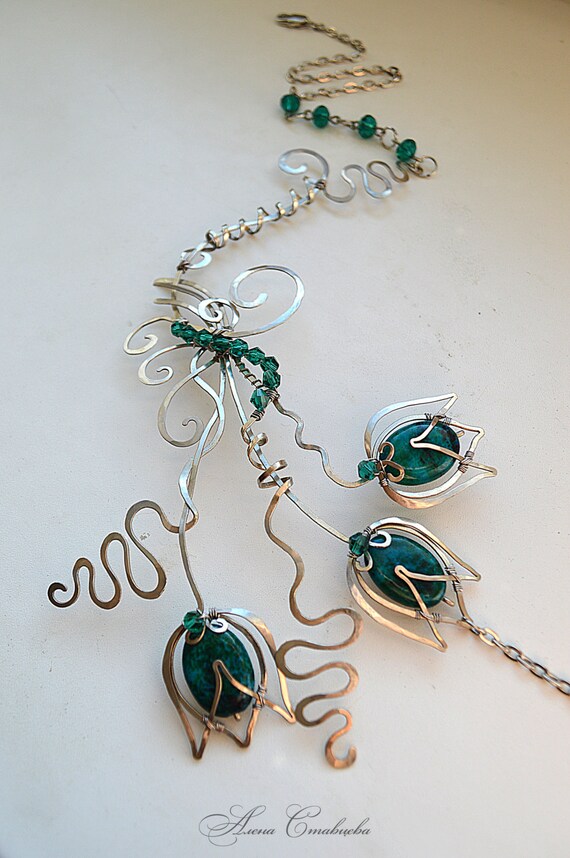 Necklace jewelry set Jewelry copper jewelry silver