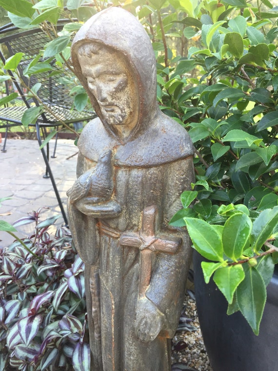 St Francis garden statue by ReginaAnnes on Etsy