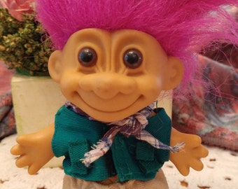 Purple hair troll | Etsy