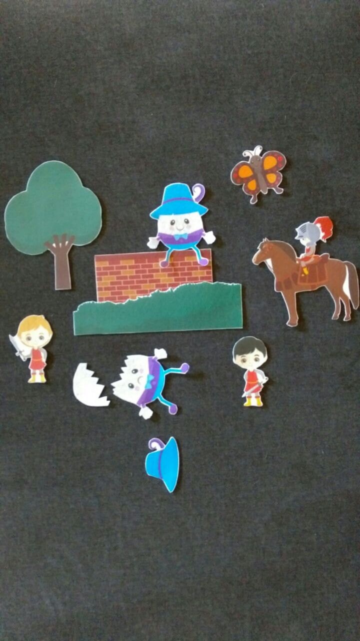 Humpty Dumpty Felt Board Story // Flannel Board // Imagination