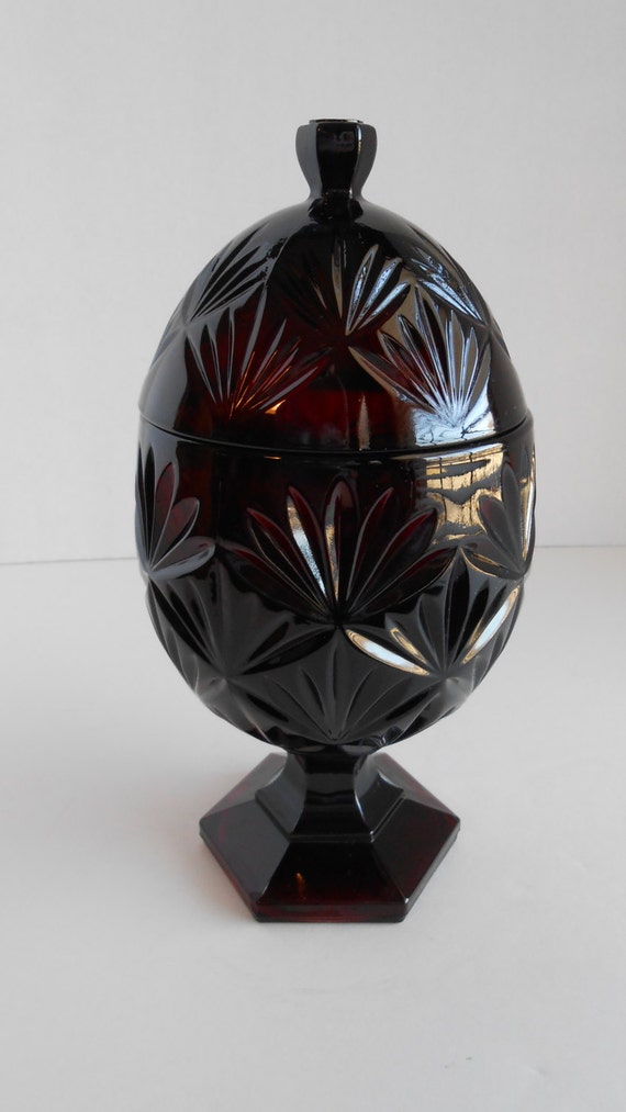 Vintage CRISTAL D' ARQUES LUMINARC France Ruby Red Glass