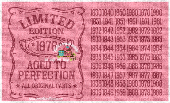 Download Aged to Perfection Limited edition SVG DXF by ...