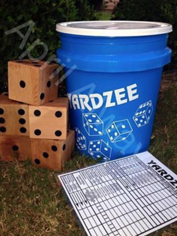 Yardzee Set Yard Size Yahtzee Size Life Size Yahtzee Yard