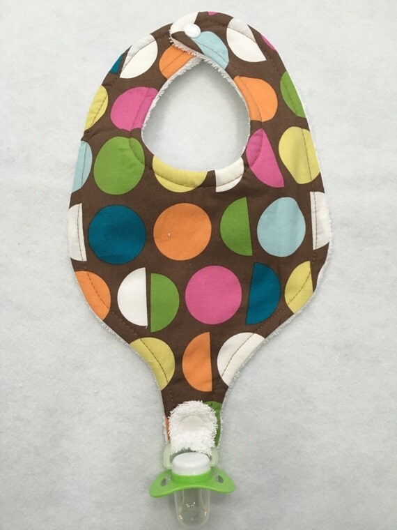 Baby Bib with pacifier holder 06 month old