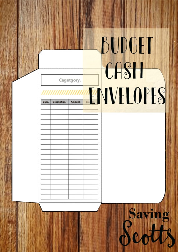 Cash Envelope Tracker Printable