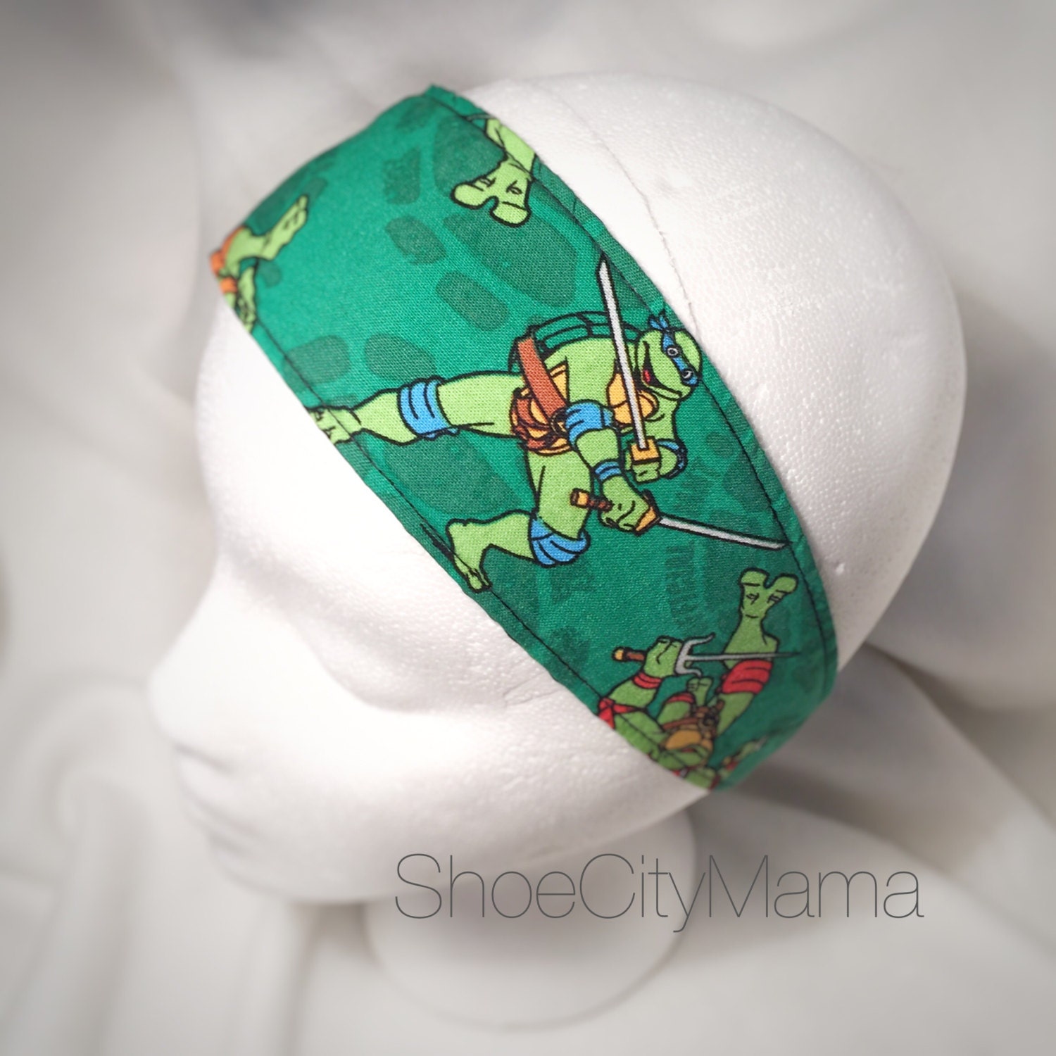 Teenage Mutant Ninja Turtle Headband TMNT Reversible Retro